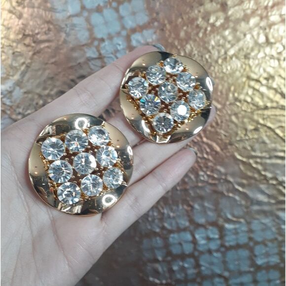 NWOT Zara Limited Edition Goldtone Statement Earrings - Picture 2 of 10